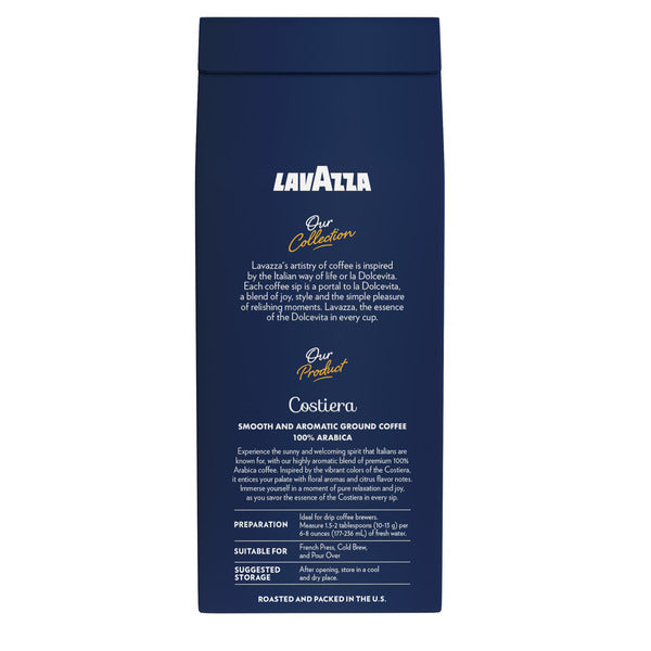 Lavazza Costiera Gran Aroma Light Roast Ground Coffee