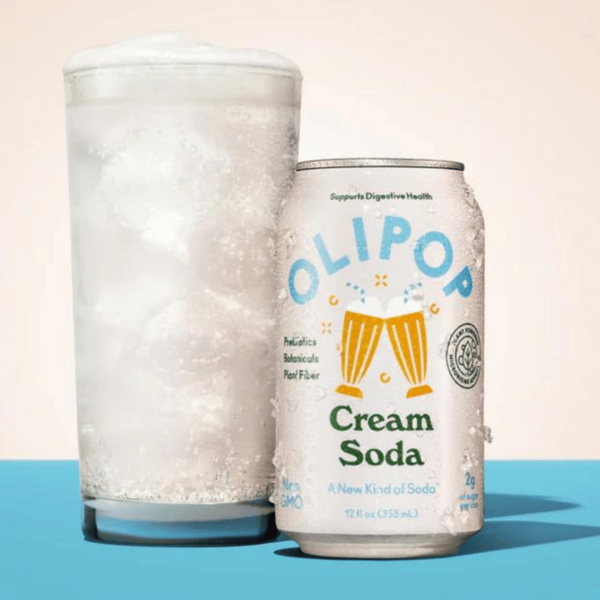 OLIPOP Prebiotic Soda, Cream Soda