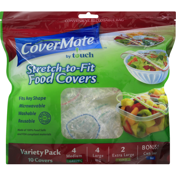 CoverMate Food Covers, Stretch-to-Fit