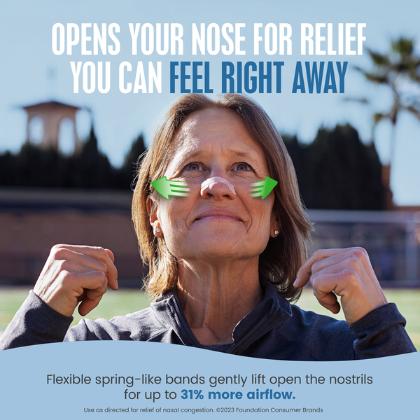 Breathe Right Nasal Strips, Small/Medium, Tan