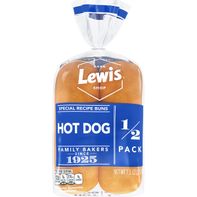 Lewis Bake Shop White Half Pack Hot Dog Buns️