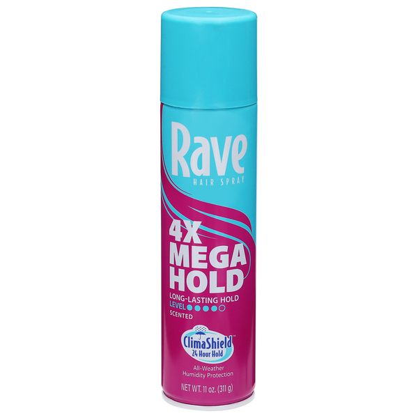 Rave 4x Mega Hold Scented Hair Spray