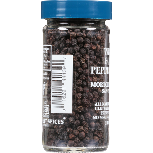 Morton & Bassett Spices Peppercorns, Whole Black