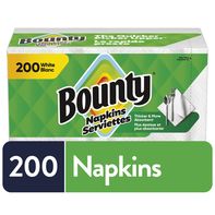 Bounty Paper Napkins, White, 200 Count️