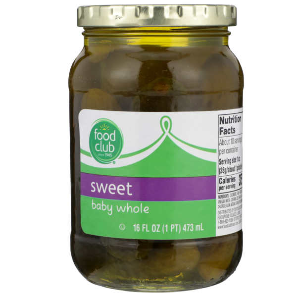 Food Club Sweet Baby Whole Pickles