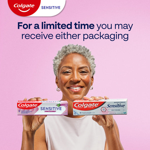 Colgate Sensitive Toothpaste for Teeth Whitening, Fresh Mint Gel