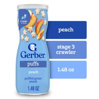 Gerber Stage 3 Baby Snacks Peach Puffs Puffed Grai...
️