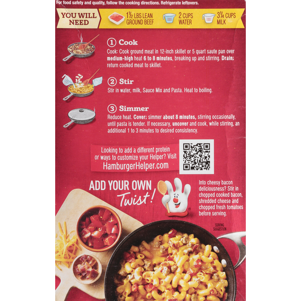 Hamburger Helper Cheeseburger Macaroni, Value Size
