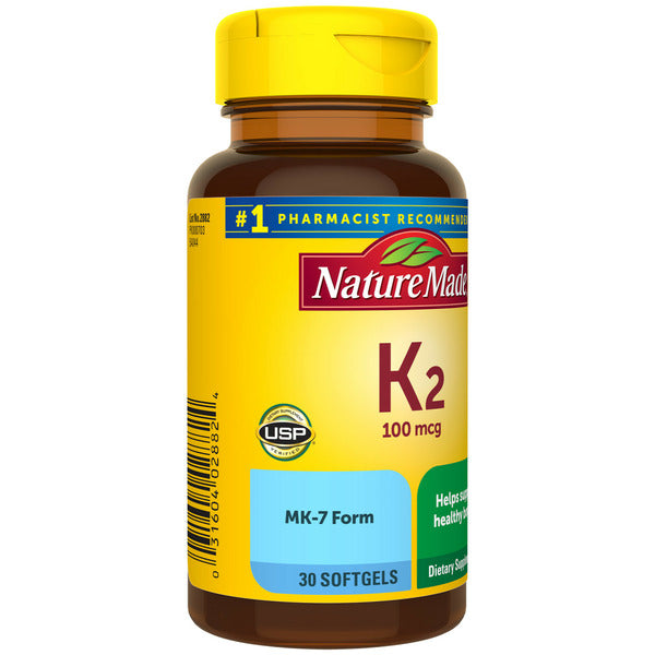 Nature Made Vitamin K2 100 mcg Softgels