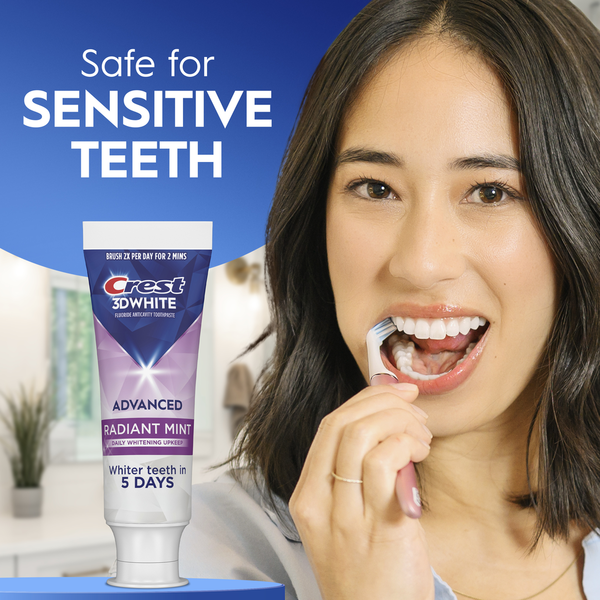Crest 3DWhite Advanced Toothpaste, Radiant Mint