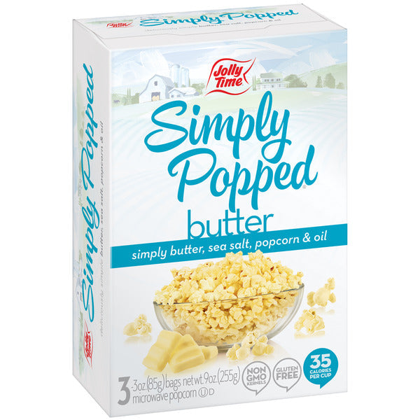Jolly Time Simply Popped Butter Microwave Popcorn