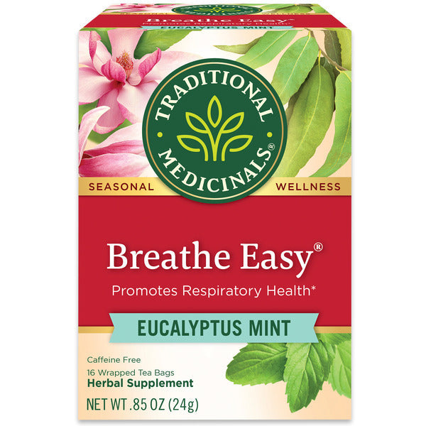Traditional Medicinals Seasonal Teas Breathe Easy Naturally Caffeine Free Herbal Tea