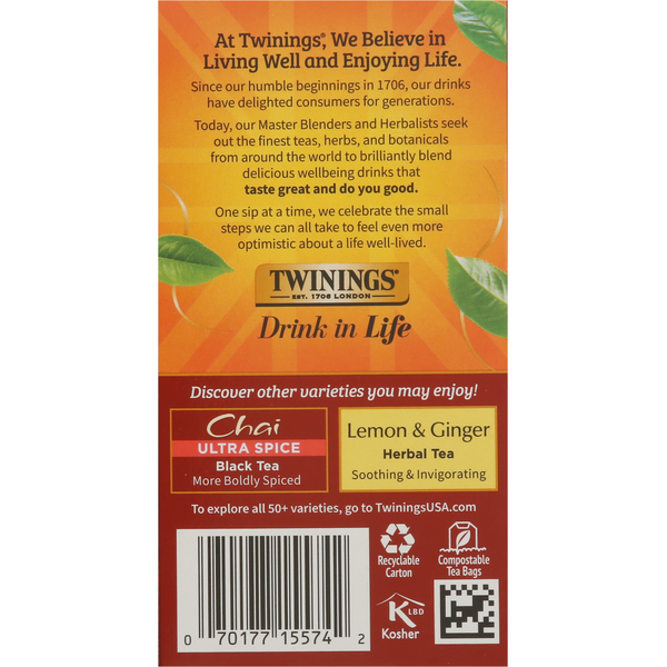 Twinings Black Tea, Flavoured, Chai
