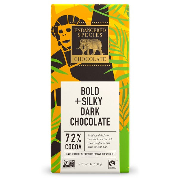 Endangered Species 72% Cocoa Smooth Dark Chocolate