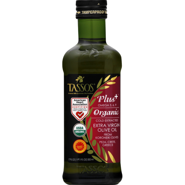 Tassos Olive Oil, Organic, Extra Virgin, Cold Extracted