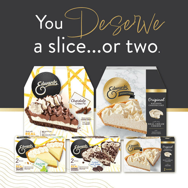 Edwards Singles Desserts Cookies and Crème Pie