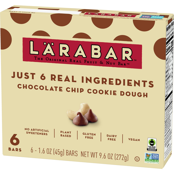 LÄRABAR Chocolate Chip Cookie Dough Fruit and Nut Bars
