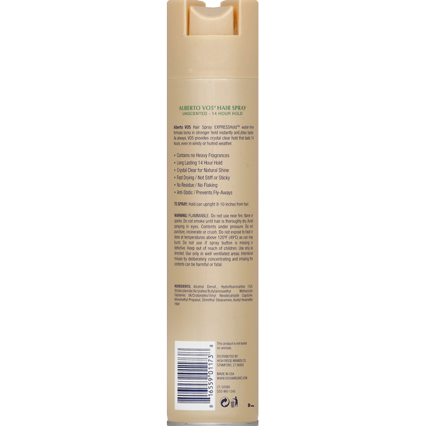 Alberto VO5 Hair Spray, Unscented
