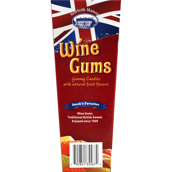 Norfolk Manor Gummy Candies, Wine Gums