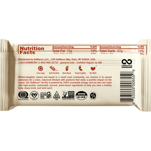 GoMacro Double Chocolate + Peanut Butter Chips MacroBar