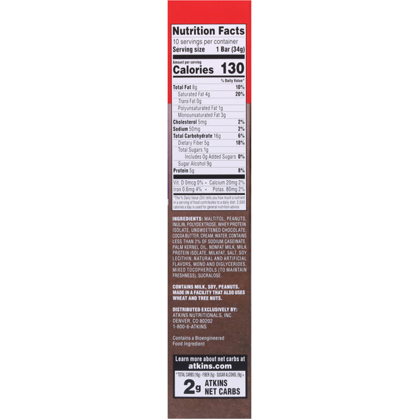 Atkins Bar, Caramel Nut Chew, Value Pack