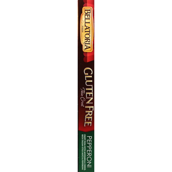 Bellatoria Pizza, Gluten Free, Pepperoni, Thin Crust