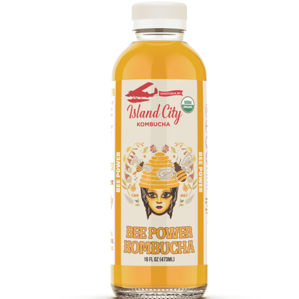 Island City Kombucha Organic Bee Power Kombucha