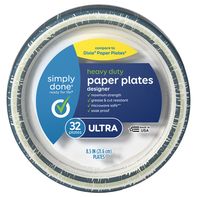 Simply Done Paper Plates, Designer, Heavy Duty, Ul...
️