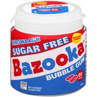Bazooka Bubble Gum, Sugar Free Original, 60Count T...
️