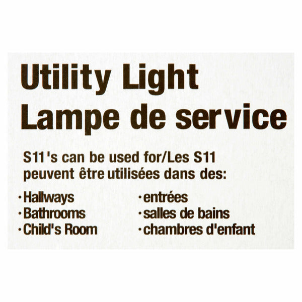 SYLVANIA 7 1/2 Watts Medium Base Utility Light S11 Bulb