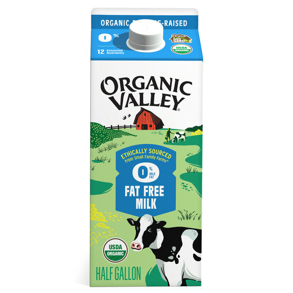 Organic Valley® Ultra Pasteurized 0% Fat Milk