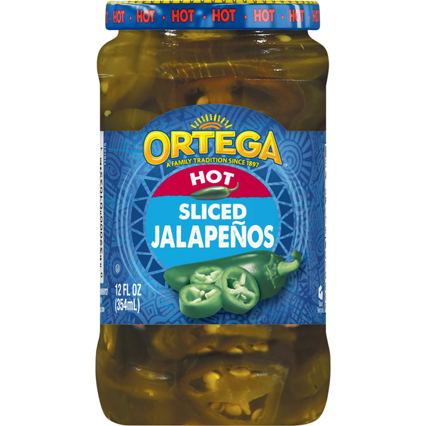 Ortega Jalapenos, Hot, Sliced