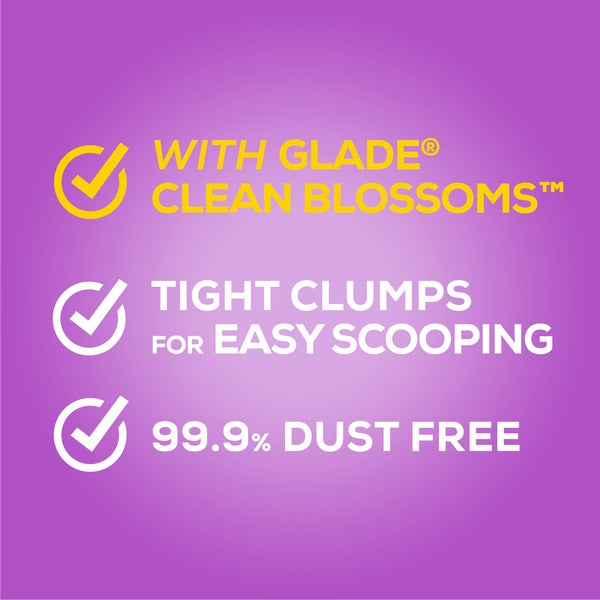 Purina Tidy Cats Low Dust LightWeight Cat Litter, LightWeight Glade Clean Blossoms Multi Cat Litter