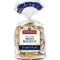 Toufayan Bakeries Classic Plain Mini Bagels️