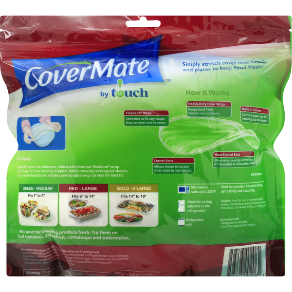 CoverMate Food Covers, Stretch-to-Fit