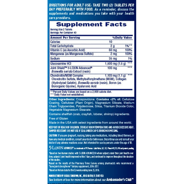 Osteo Bi-Flex Glucosamine & Chondroitin with Joint Shield, Triple Strength, Coated Tablets