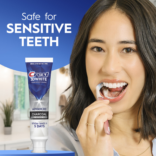 Crest 3DWhite Advanced Toothpaste, Charcoal