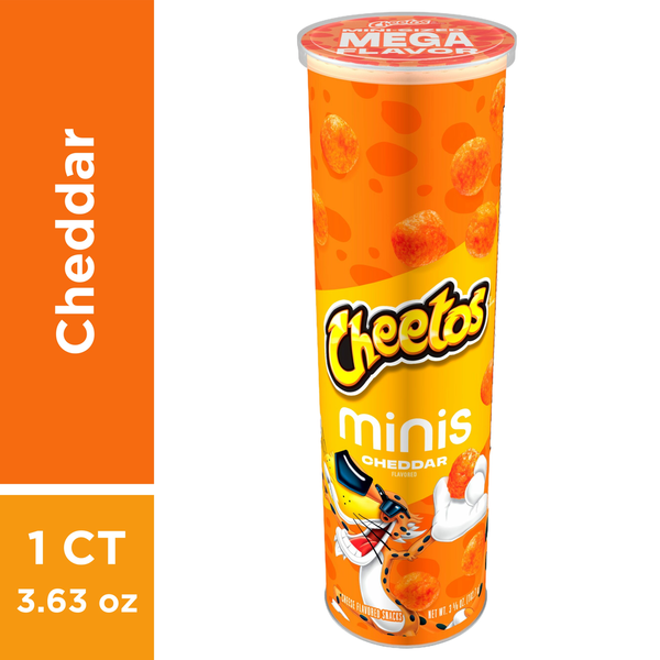 Cheetos Cheese Flavored Snacks, Cheddar, Minis