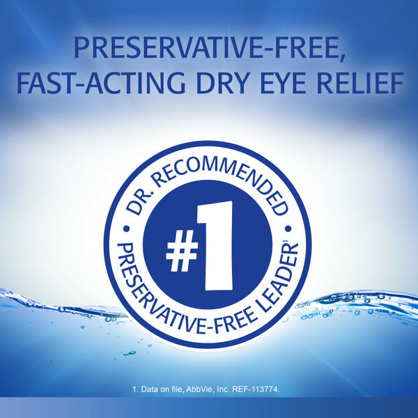 Refresh Optive Preservative-Free Artificial Tears Lubricant Eye Drops