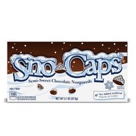 Sno-Caps Semi-Sweet Chocolate Nonpareils, Movie Theater Candy, 1 Box, 3.1 oz