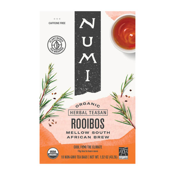Numi Organic Rooibos Tea, Caffeine Free