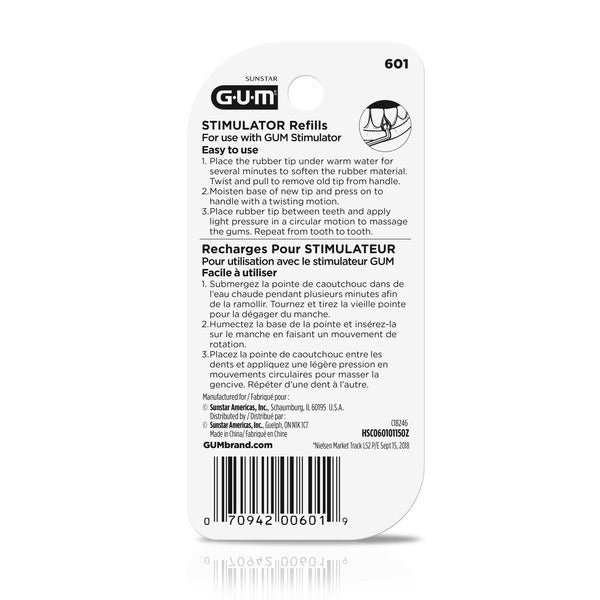 Sunstar GUM GUM Stimulator Rubber Tip Refills