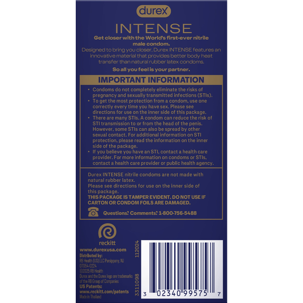 Durex Premium Non-Latex Nitrile Condoms