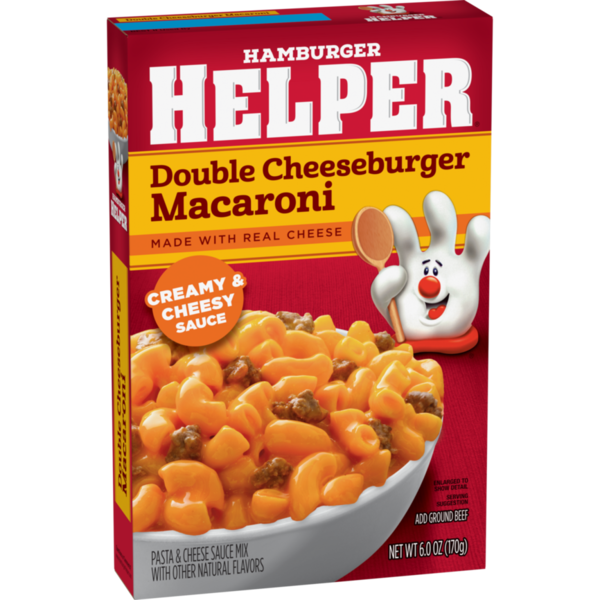 Hamburger Helper Double Cheeseburger Macaroni, Creamy & Cheesy Sauce