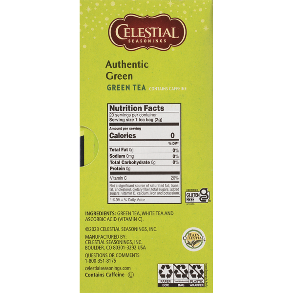 Celestial Seasonings Authentic Green Tea