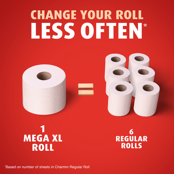 Charmin Ultra Strong Toilet Paper 4 Mega XL Rolls