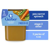Gerber Stage 2 Pea Carrot Spinach Baby Food Puree ...
️