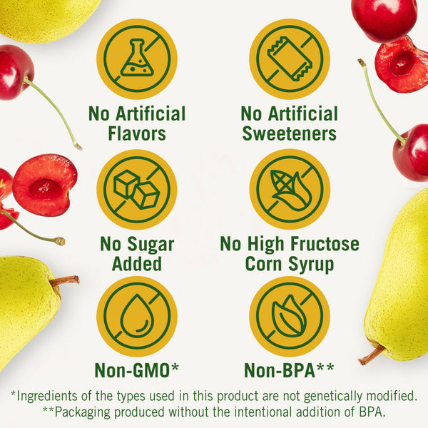 Del Monte Cherry Mixed Fruit Plastic Fruit Cups with No Sugar Added Plastic Fruit Cup Snacks