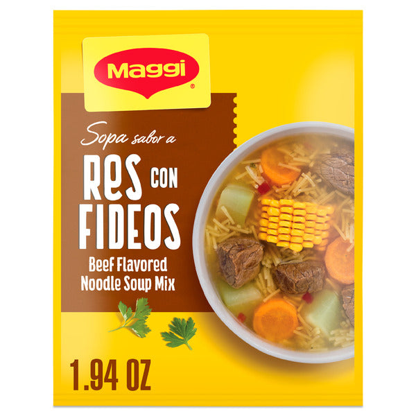 Maggi Sopa Sabor A Res Con Fideos Beef Flavored Soup Mix