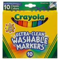 Crayola Markers, Washable, Ultra-Clean, Classic, B...
️